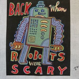 Colorful Robot Canvas Art